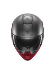 SHARK EVOJET DUAL BLANK KIRMIZI GRİ ÇENE AÇILIR KASK